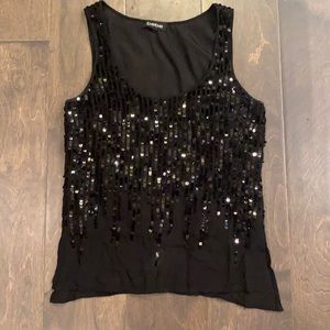 Bebe Sequin tank